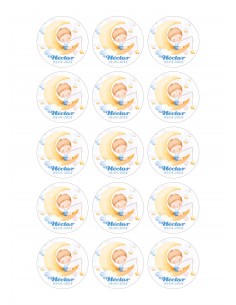 Papel de azúcar bebé luna para galletas