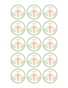 Papel de azúcar Cruz para galletas