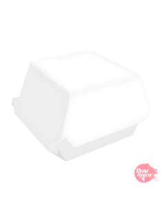 Caja hamburguesa blanca