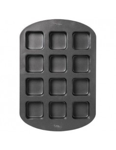 Bandeja horno 12 muffins cuadrados 2