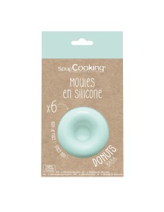 Moldes silicona 6 donuts