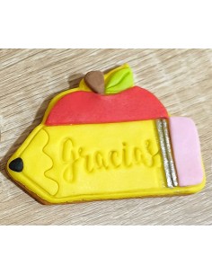 Cortador Lápiz Manzana con marcador 2