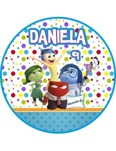 Papel de azúcar Del Revés personalizado para tarta