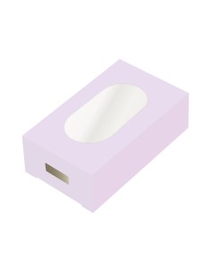 Caja para paletas o helados morado pastel