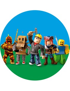 Papel de azúcar Roblox para tarta