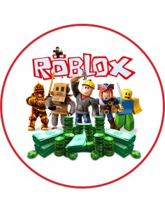 Papel de azúcar Roblox para tarta