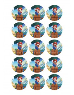 Papel de azúcar Super Mario para galletas