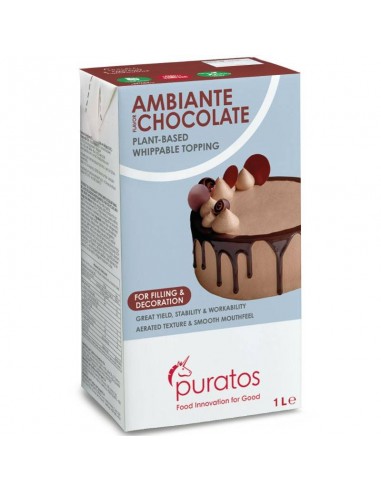 Nata vegetal sabor chocolate| Ambiante de Puratos 1 Litro