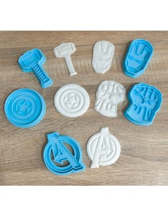 Set Cortadores Super Héroes con marcador 2