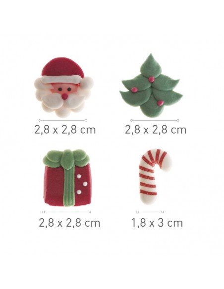 Figuras de azúcar Navideñas Dekora