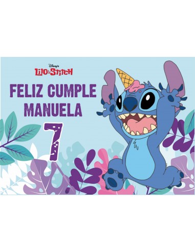 Papel de azúcar Stitch personalizado