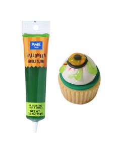 Gel comestible verde