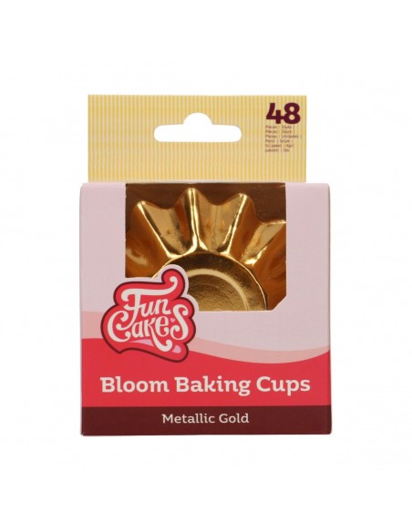 Cápsulas para cupcakes Bloom Oro Metalizado