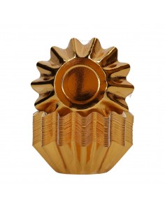 Cápsulas para cupcakes Bloom Oro Metalizado