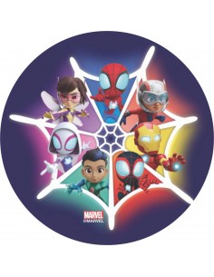 Papel de azúcar Spidey y sus amigos Vengadores