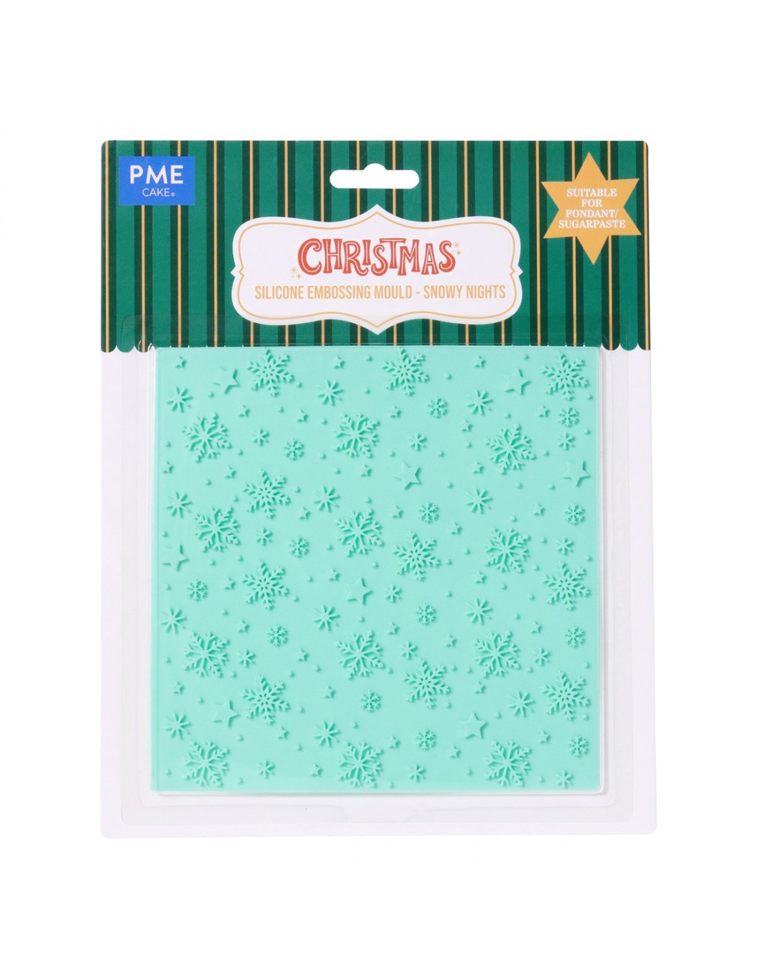 Tapete en Relieve de Fondant Copos de Nieve Tapete en Relieve de Fondant Copos de Nieve