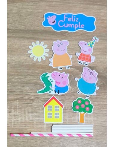 Toppers Peppa Pig Cartulina