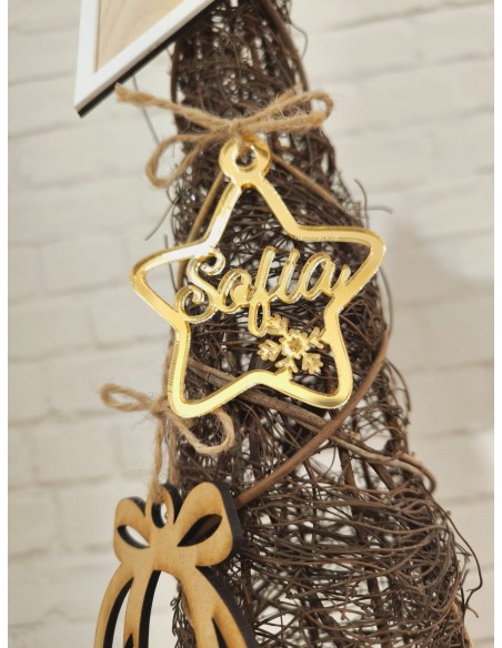 Adornos navideños para el árbol personalizados 1
