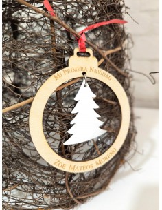 Bola de Navidad Abeto colgante personalizada 2