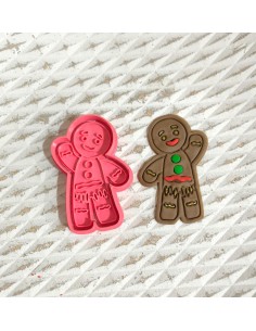 Cortador + marcador Gingerbread divertido 2