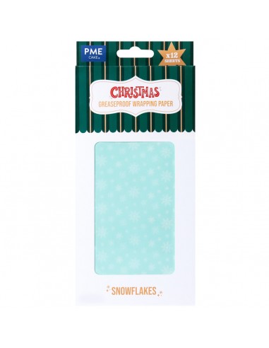 Papeles Encerados Copos de Nieve