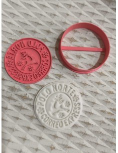 Cortador + marcador Sello Correo Polo Norte 2