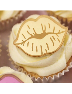 Labios Acrílicos para decorar tartas