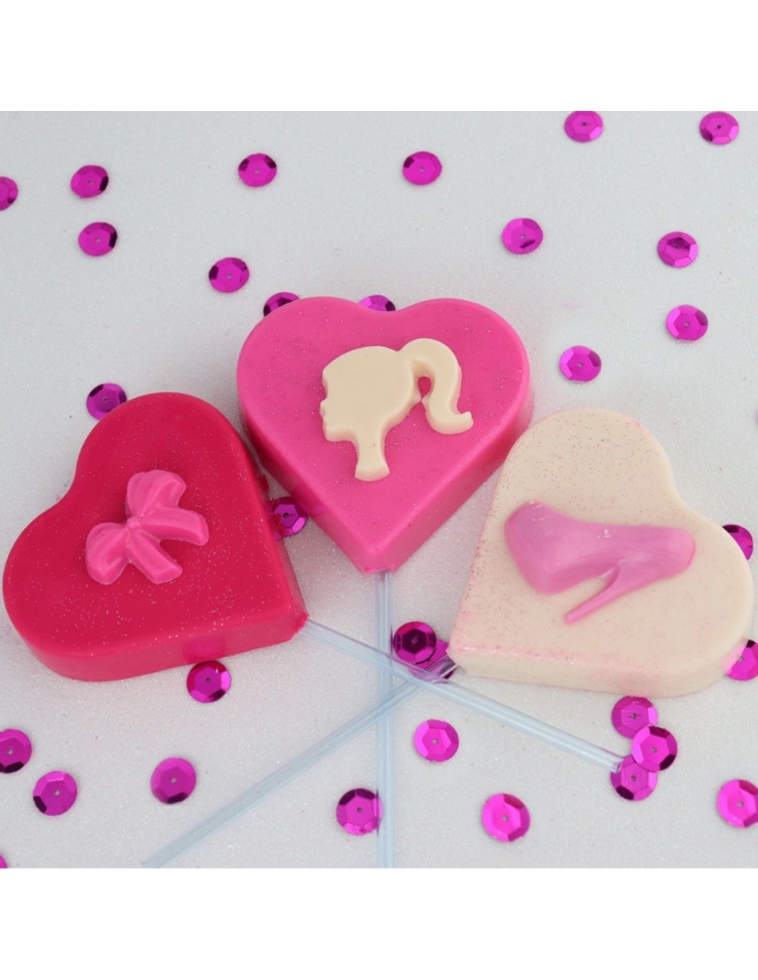 Molde piruletas corazones BWB Molde piruletas corazones BWB