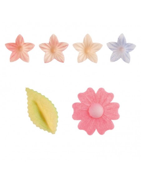 Mix Flores, Florecillas y Mariposas de Oblea