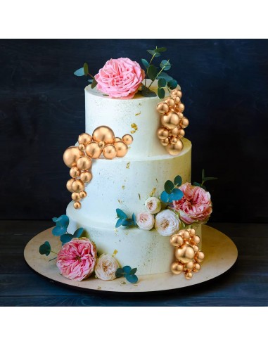 Bolas Doradas Para Tartas