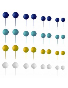 Set 32 Bolas Decorativas Mix Azul Azucren