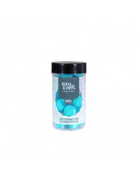 Bolas de Azúcar con Purpurina Turquesa