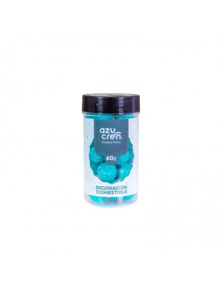 Bolas de Azúcar con Purpurina Azul