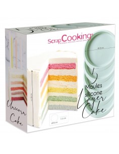 Set 5 Moldes Layer Cake de Silicona