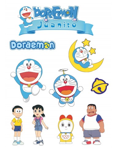 Papel Comestible Figuras Doraemon