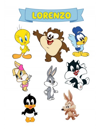Papel Comestible Figuras Baby Looney Tunes