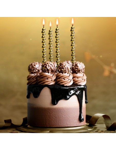 Velas Burbujas Oro