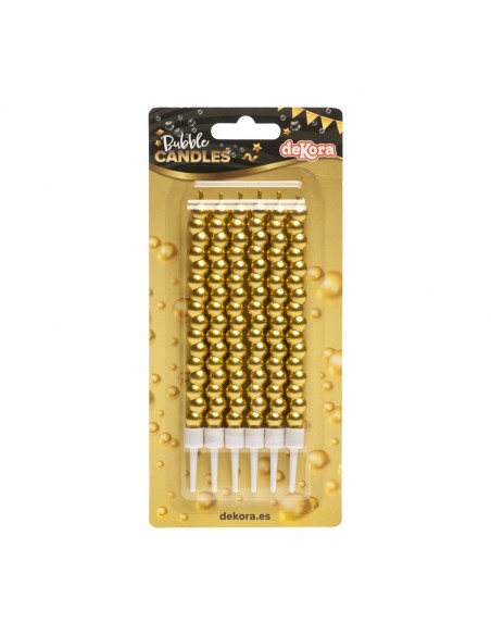 Velas Burbujas Oro