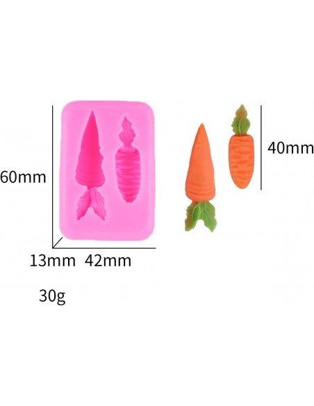Molde de Silicona Zanahorias