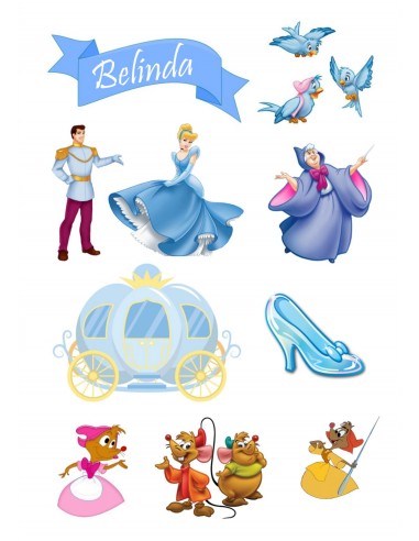 Papel Comestible Figuras Cenicienta