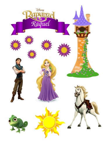 Papel Comestible Figuras Rapunzel