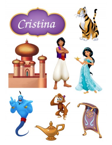 Papel Comestible Figuras Aladdin