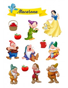 Papel Comestible Figuras Blancanieves