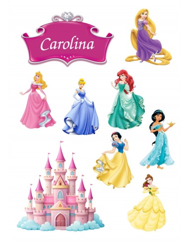 Papel Comestible Figuras Princesas