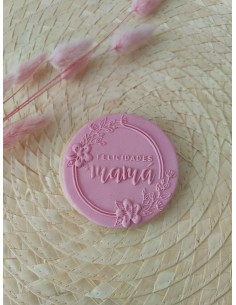 Sello "Felicidades mamá" para galletas