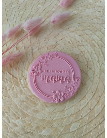 Sello "Felicidades mamá" para galletas