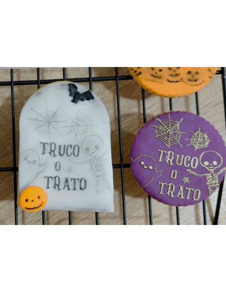 Sello Truco o Trato Halloween para galletas