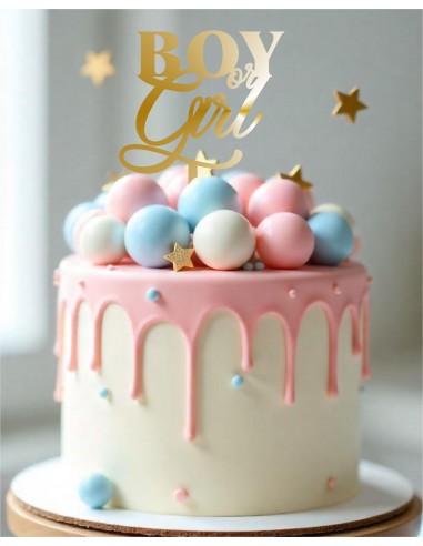 Topper Boy or Girl para Gender Reveal