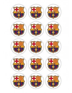 Papel de azúcar escudo Barcelona para galletas Nº74