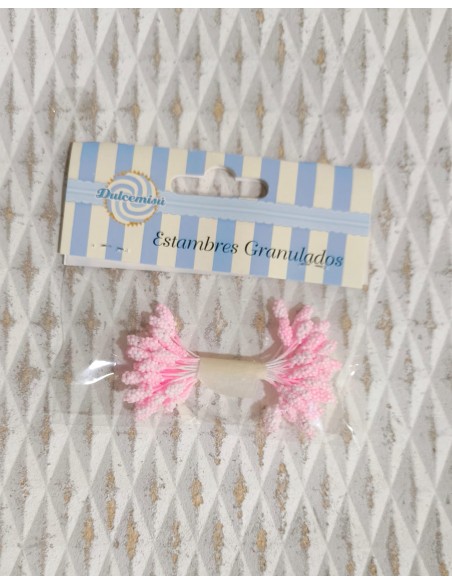 Estambres granulados 5mm rosa bebé